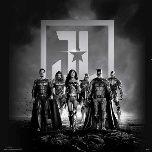 The Justice League (2017) Justice League Black and White PS4 Slim Skin