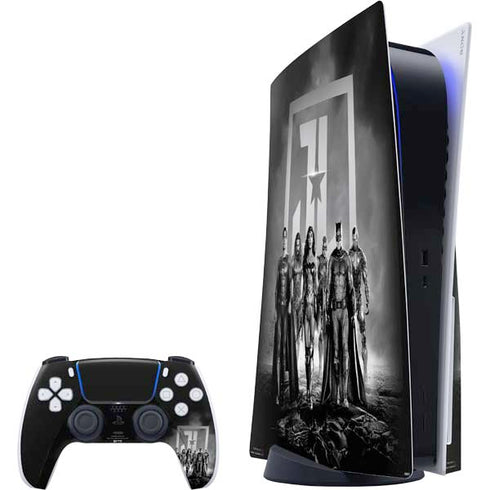 The Justice League (2017) Justice League Black and White PS5 Bundle Skin