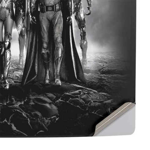 The Justice League (2017) Justice League Black and White PS5 Console Skin