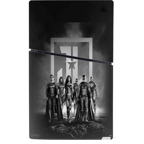 The Justice League (2017) Justice League Black and White PS5 Slim Digital Edition Bundle Skin