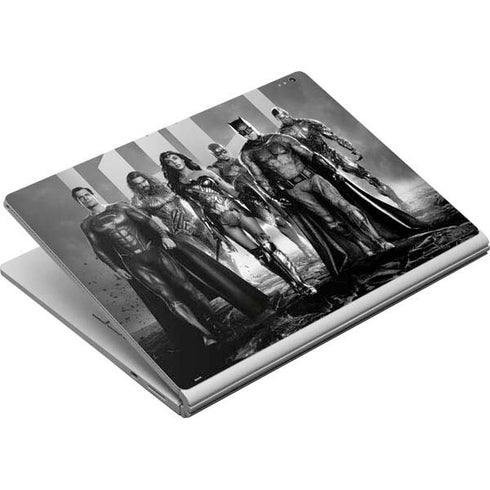 The Justice League (2017) Justice League Black and White Surface Book Skin