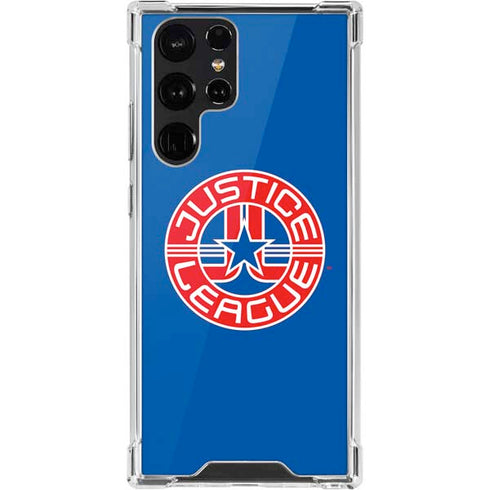 Justice League Emblem Galaxy S22 Ultra Clear Case
