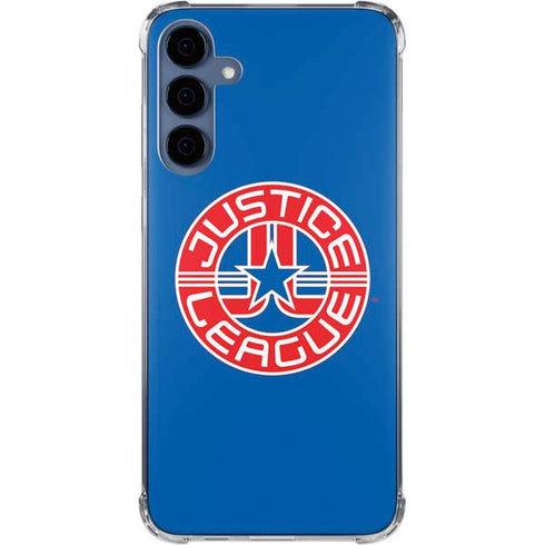 Justice League Emblem Galaxy S24 Clear Case