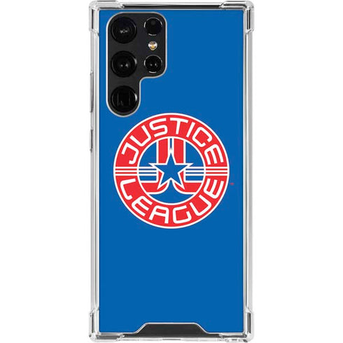 Justice League Emblem Galaxy S24 Ultra Clear Case