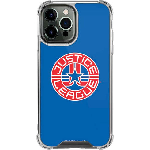 Justice League Emblem iPhone 13 Pro Max Clear Case