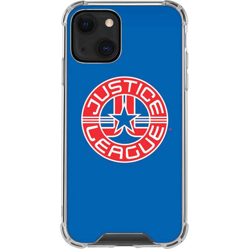 Justice League Emblem iPhone 14 Plus Clear Case