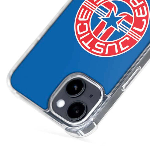 Justice League Emblem iPhone 15 Plus MagSafe Case