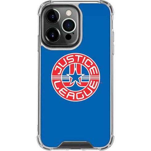 Justice League Emblem iPhone 15 Pro Clear Case