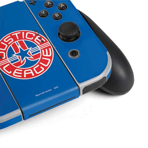 Justice League Emblem Nintendo Switch OLED (2021) Skin