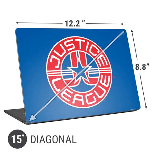 Justice League Emblem Universal Laptop 15in (12.2 x 8.8in) Skin