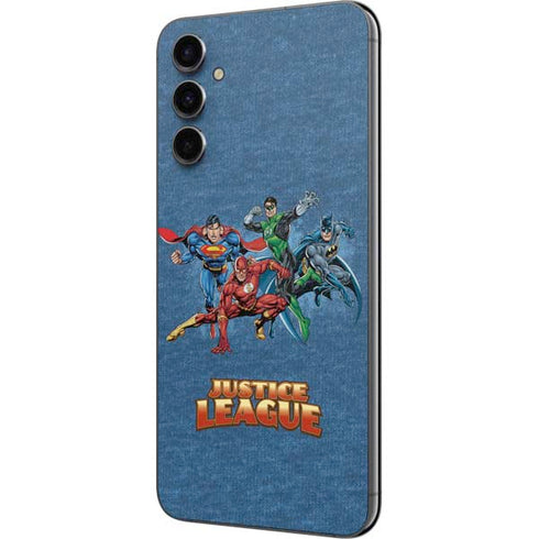 Justice League Action Pose Charcaters Galaxy A14 5G Skin