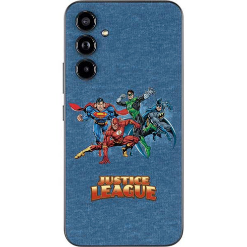 Justice League Action Pose Charcaters Galaxy A54 5G Skin