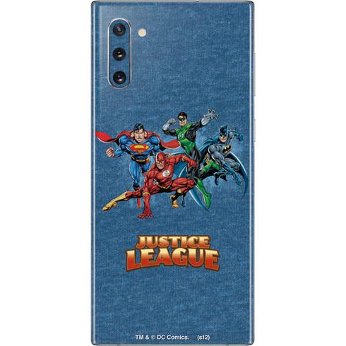 Justice League Action Pose Charcaters Galaxy Note 10 Skin