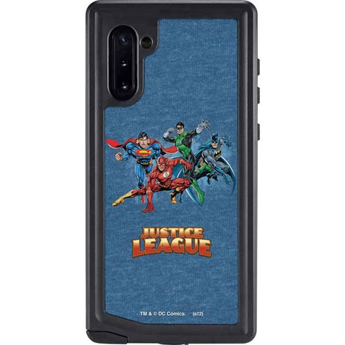 Justice League Action Pose Charcaters Galaxy Note 10 Waterproof Case