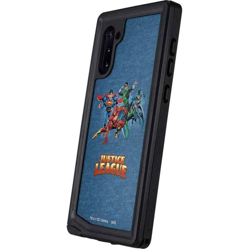 Justice League Action Pose Charcaters Galaxy Note 10 Waterproof Case