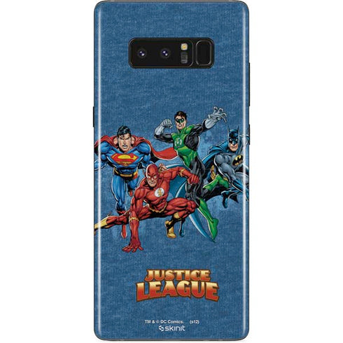 Justice League Action Pose Charcaters Galaxy Note 8 Skin