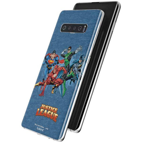 Justice League Action Pose Charcaters Galaxy S10 Skin