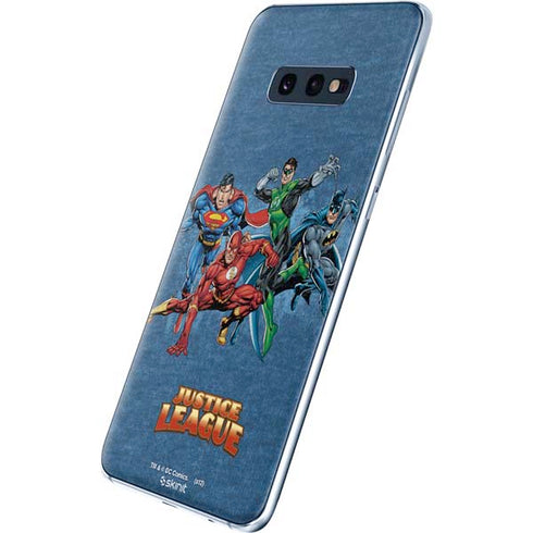 Justice League Action Pose Charcaters Galaxy S10e Skin