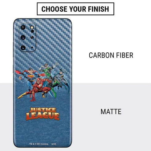 Justice League Action Pose Charcaters Galaxy S20 Plus Skin
