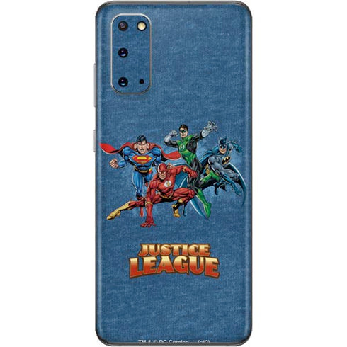 Justice League Action Pose Charcaters Galaxy S20 Skin