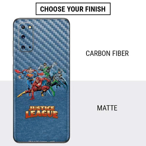Justice League Action Pose Charcaters Galaxy S20 Skin