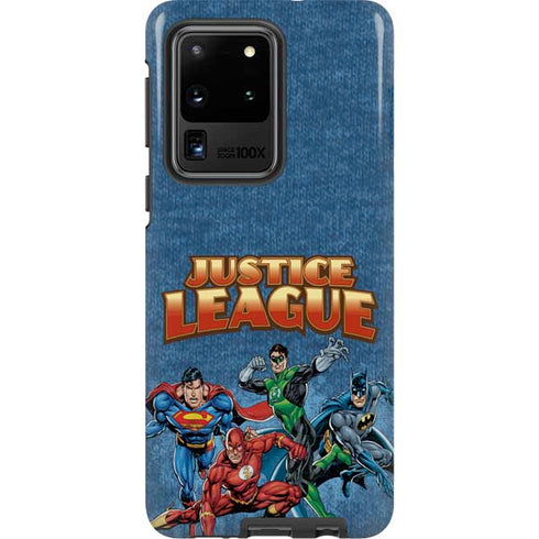 Justice League Action Pose Charcaters Galaxy S20 Ultra 5G Pro Case