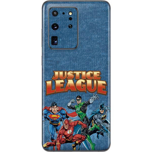 Justice League Action Pose Charcaters Galaxy S20 Ultra 5G Skin