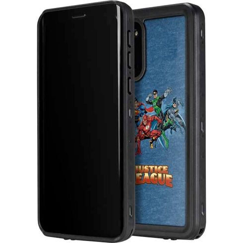 Justice League Action Pose Charcaters Galaxy S20 Waterproof Case