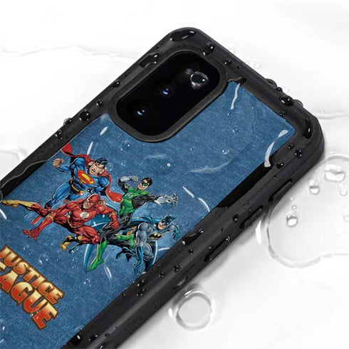 Justice League Action Pose Charcaters Galaxy S20 Waterproof Case