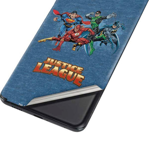 Justice League Action Pose Charcaters Galaxy S21 5G Skin