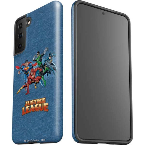 Justice League Action Pose Charcaters Galaxy S21 Plus 5G Pro Case