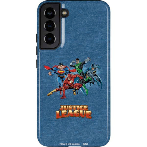 Justice League Action Pose Charcaters Galaxy S22 Plus Pro Case