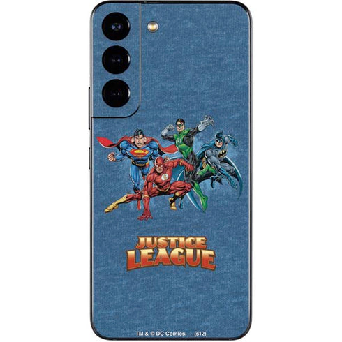Justice League Action Pose Charcaters Galaxy S22 Skin