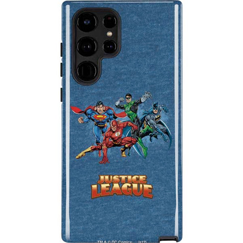 Justice League Action Pose Charcaters Galaxy S22 Ultra Pro Case