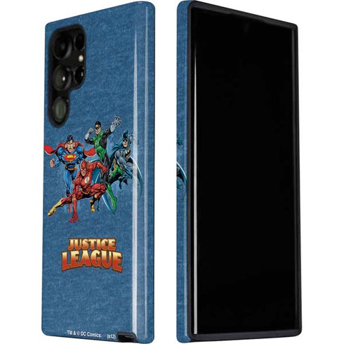 Justice League Action Pose Charcaters Galaxy S22 Ultra Pro Case