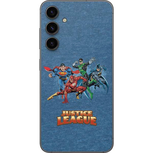 Justice League Action Pose Charcaters Galaxy S23 FE Skin
