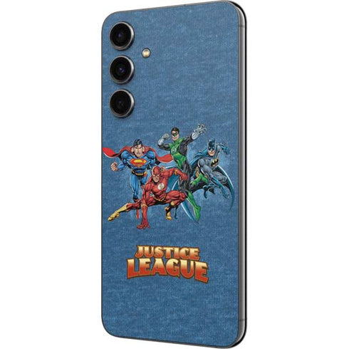 Justice League Action Pose Charcaters Galaxy S23 FE Skin