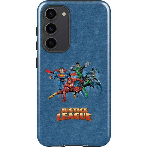 Justice League Action Pose Charcaters Galaxy S23 Plus Pro Case
