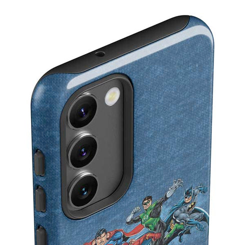 Justice League Action Pose Charcaters Galaxy S23 Plus Pro Case
