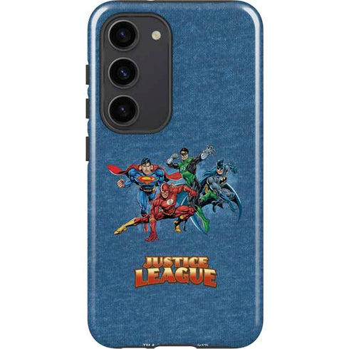 Justice League Action Pose Charcaters Galaxy S23 Pro Case