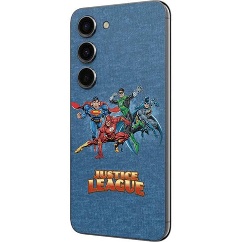 Justice League Action Pose Charcaters Galaxy S23 Skin