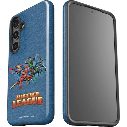 Justice League Action Pose Charcaters Galaxy S24 Plus Impact Case