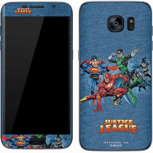 Justice League Action Pose Charcaters Galaxy S7 Skin
