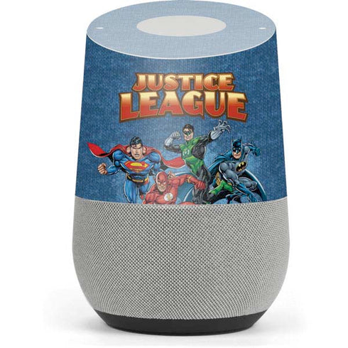 Justice League Action Pose Charcaters Google Home Skin