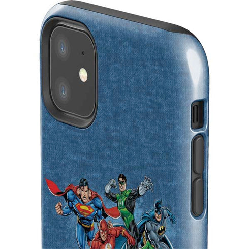 Justice League Action Pose Charcaters iPhone 11 Impact Case