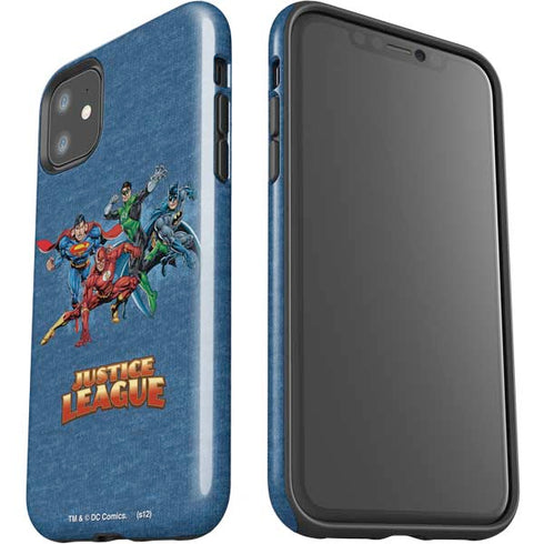Justice League Action Pose Charcaters iPhone 11 Impact Case