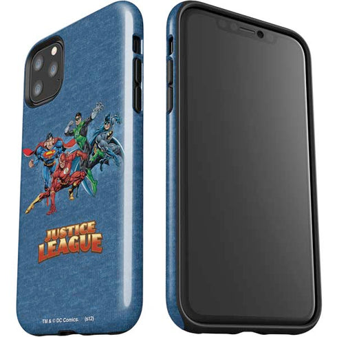 Justice League Action Pose Charcaters iPhone 11 Pro Max Impact Case