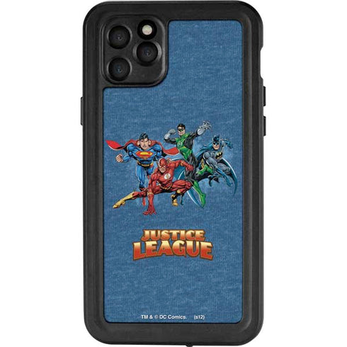 Justice League Action Pose Charcaters iPhone 11 Pro Max Waterproof Case
