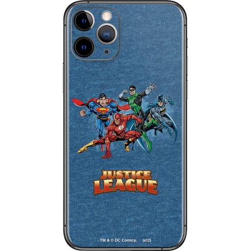 Justice League Action Pose Charcaters iPhone 11 Pro Skin