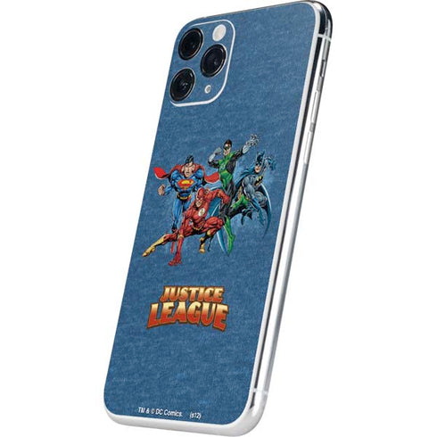 Justice League Action Pose Charcaters iPhone 11 Pro Skin